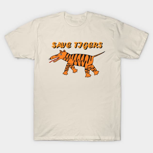 Save Tigers T-Shirt by TRYorDIE